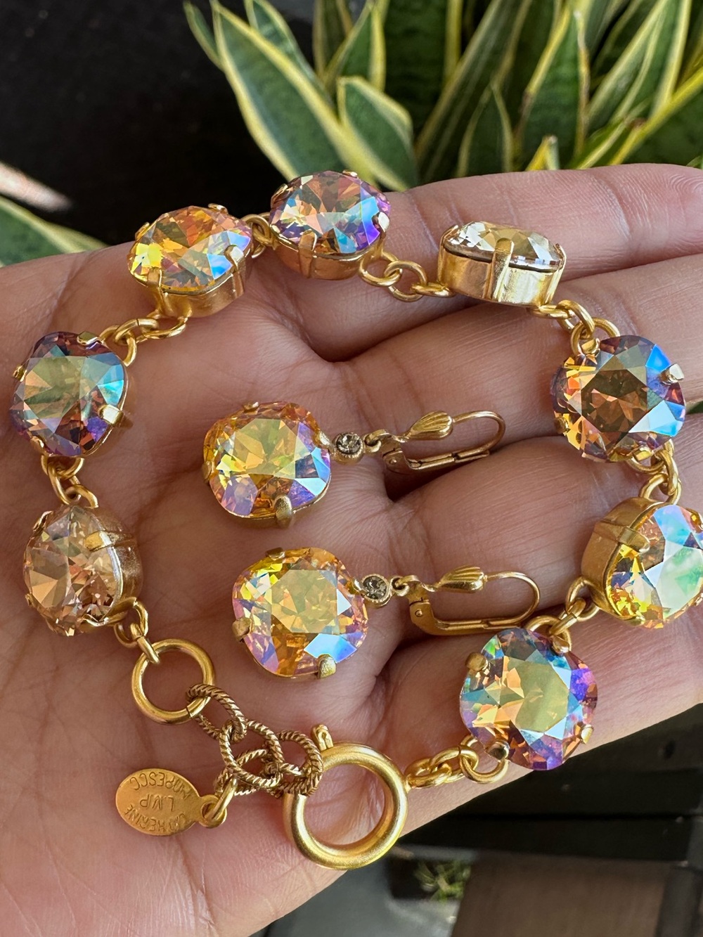 Brand New Catherine Popesco Bracelet & Earrings